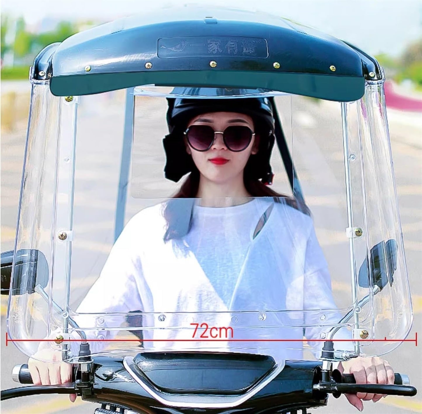 Electric Bike Cover Waterproof Canopy Umbrella for Mobility Scooters & Battery Cars - Universal Outdoor Sunshade for Electric Motorcycles (Size A)