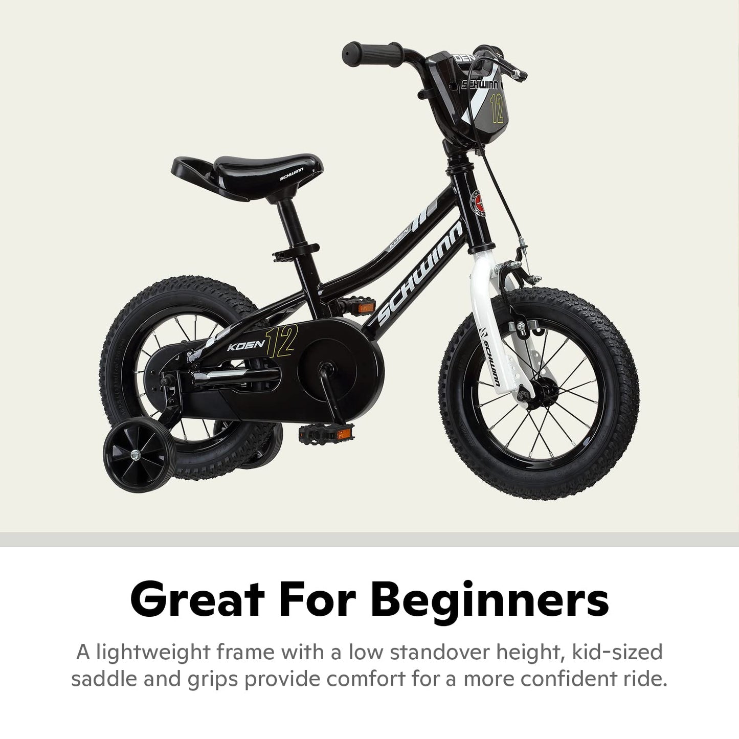 Schwinn Elm and Koen Bike or Balance Bike, 12-20 Inch Bike for Kids Ages 2-13, Black, Blue, Red, Teal, Pink or Purple, SmartStart Ergonomic Design, Adjustable Seat Grows with Child, Training Bicycle
