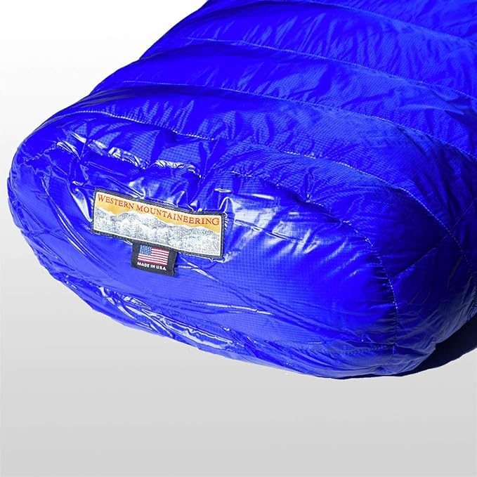 Western Mountaineering Ultralite 20 Degree Sleeping Bag Royal Blue 6FT / Right Zip