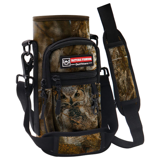 NATURE PIONEOR Water Bottle Carrier Holder Sleeve with Adjustable Strap25 32 40 oz, Insulated Water Bottle Holder Sling Bag