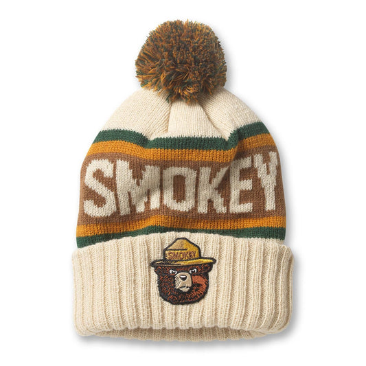 AMERICAN NEEDLE Smokey Bear Pillow Line Knit Cap Beanie Hat (23012A-SBEAR-IDGGC)