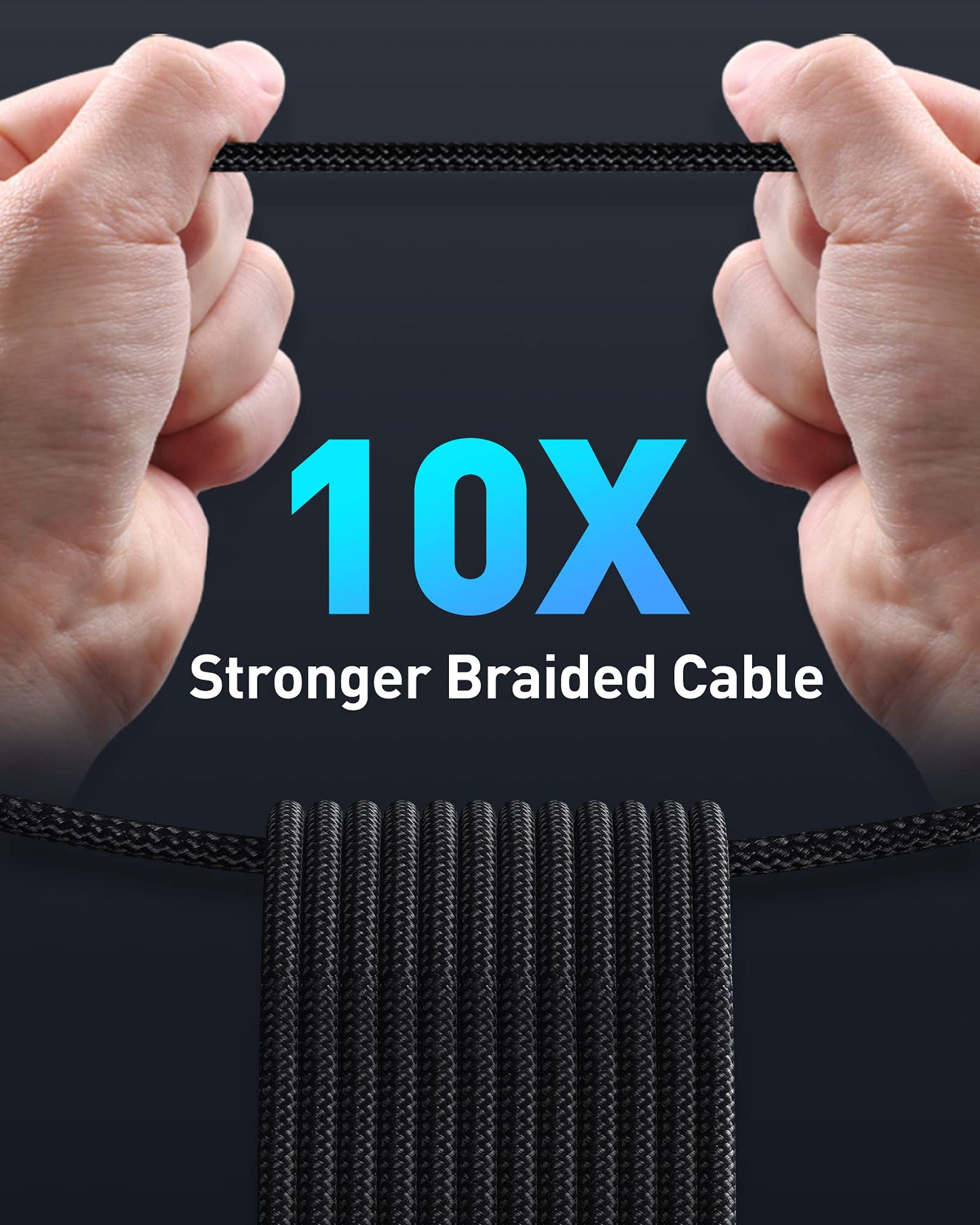 Baseus USB C Cable, 100W PD 5A QC 4.0 Fast Charging USBC to USBC Cable, Zinc Alloy Nylon Braided Type C Charger Cord for iPhone 16 15 Pro Plus Pro Max, MacBook, iPad Pro/Mini, Samsung S23/S22+