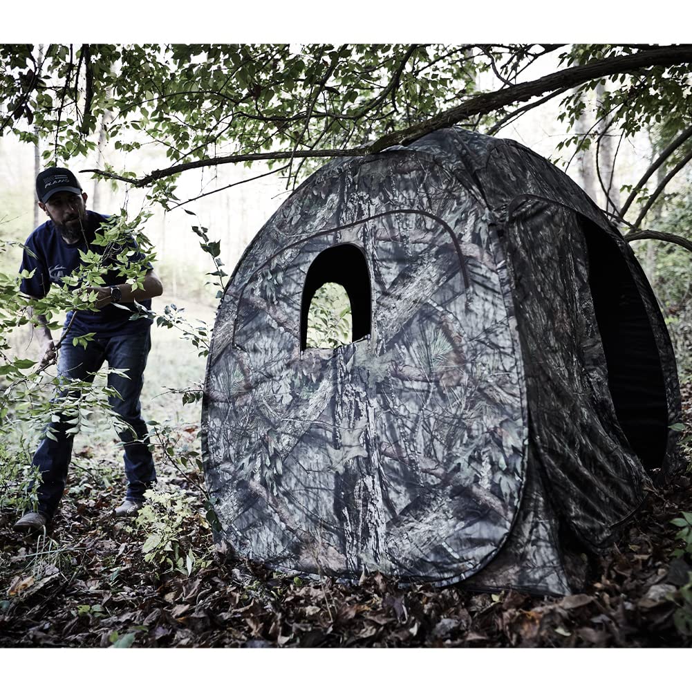 Ameristep Doghouse Run & Gun Hunting Blind | Lightweight 2 Person Ground Blind in Mossy Oak Break-Up Country, One Size