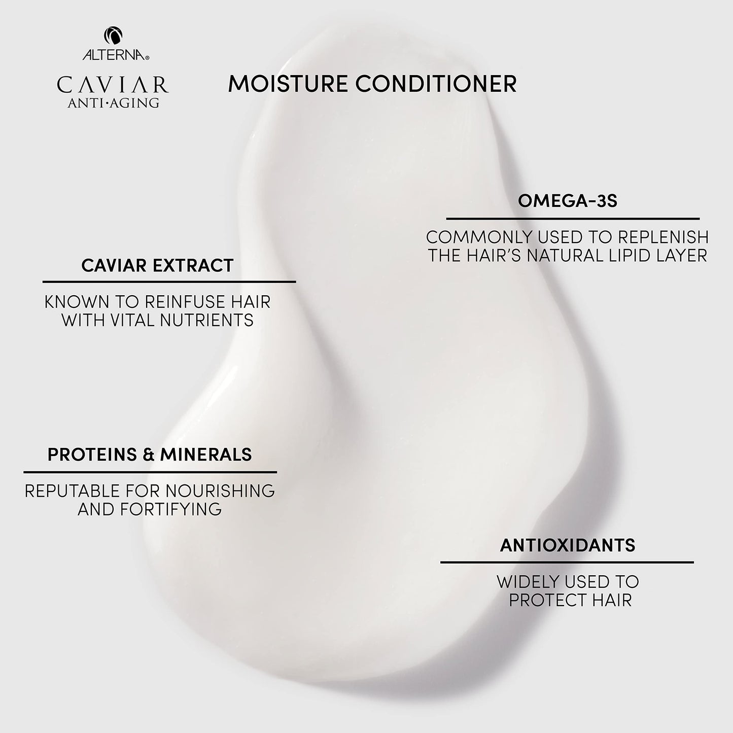 Alterna Haircare CAVIAR Anti-Aging Replenishing Moisture Shampoo and Conditioner Jumbo Set, 16.5oz each | Protects, Restores and Hydrates | Sulfate Free