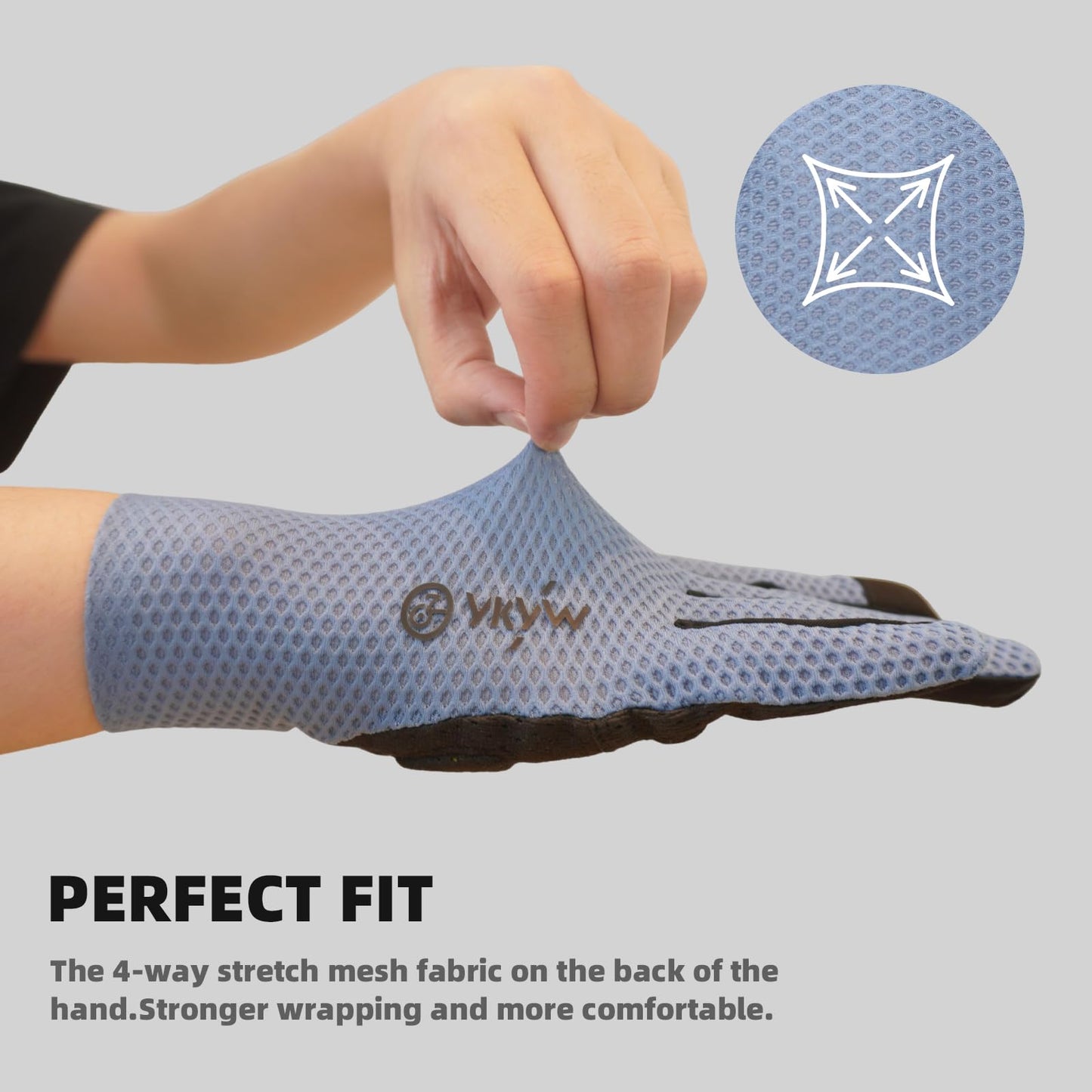 YKYWBIKE Cycling Gloves-Touch Screen Biker Gloves,Full Finger Mountain Bike Gloves,Lightweight Padded Biking Gloves,Breathable Sport Gloves,Shock-Absorbing MTB Bicycle Gloves for Men Women
