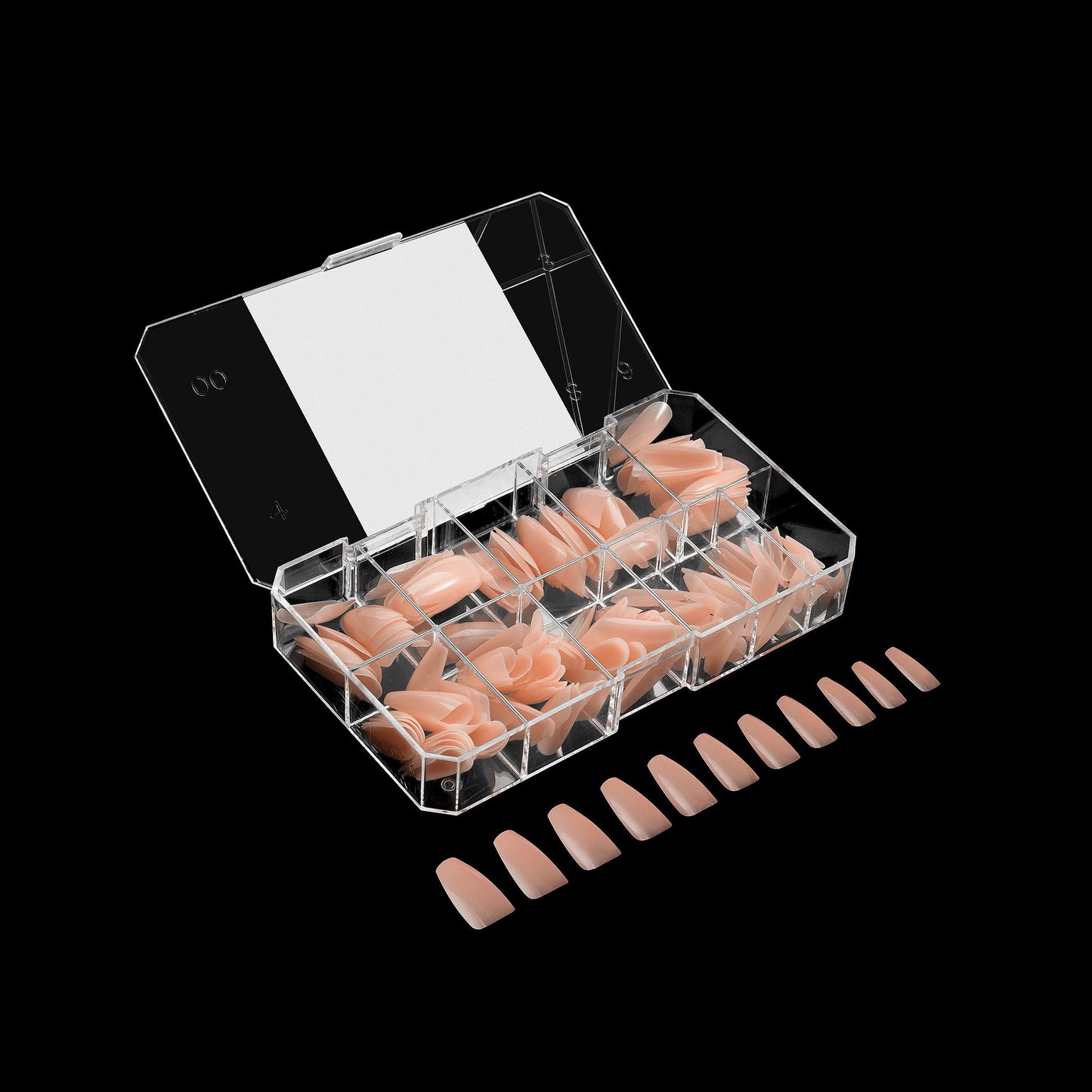 Apres Neutrals Gel-X Emma Box Of Nail Tips, 11 Sizes 00-9, Soft Gel Tip Box (150pcs) (Natural Coffin Medium, 150)