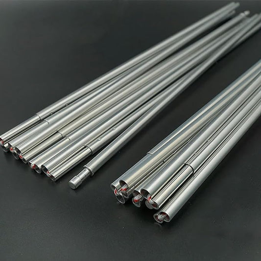 Tent Pole Replacement 11.8 ft 13 ft 14.5 ft Aluminum Tent Rod 0.3 inch Outdoor Camping Collapsible Tent Frame Repair Accessory (2 Pole, 14.5 ft)
