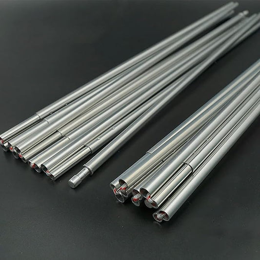 Tent Pole Replacement 11.8 ft 13 ft 14.5 ft Aluminum Tent Rod 0.3 inch Outdoor Camping Collapsible Tent Frame Repair Accessory (2 Pole, 11.8 ft)
