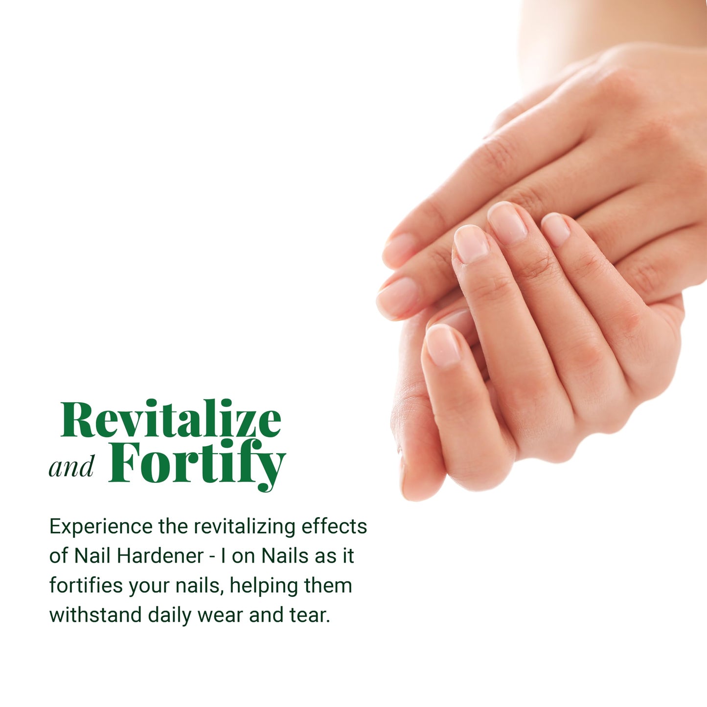 Amen Beauty I On Nails: Ultimate Nail Strengthener, Growth & Repair, Clear Polish Hardener, Keratin Treatment for Damaged Nails - Hard as Nails Elixir.