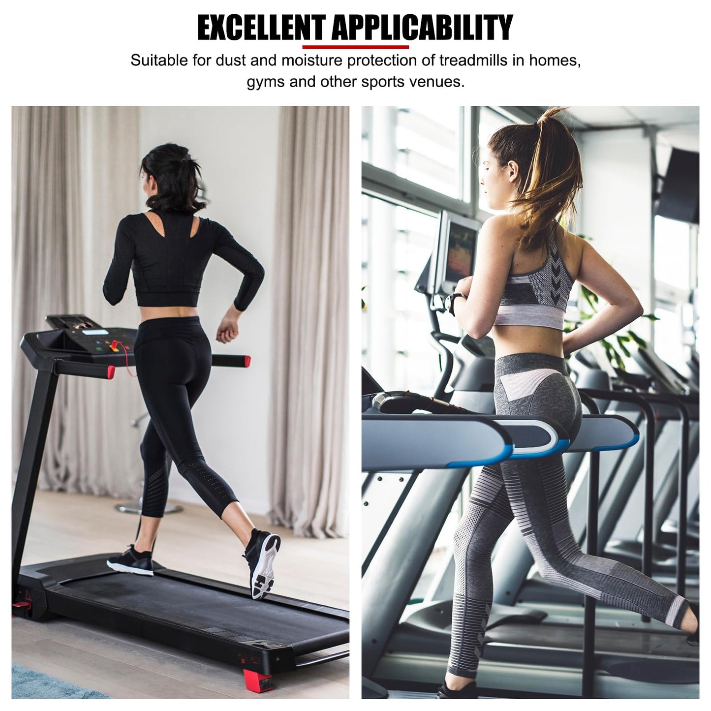 EVTSCAN 79x37x59 in Universal Waterproof Cover for Folding Treadmill or Exercise Bikes, 210D Oxford Cloth with Silver PU Coating, Full Coverage, Easy to Clean for Home Gym Indoor Outdoor