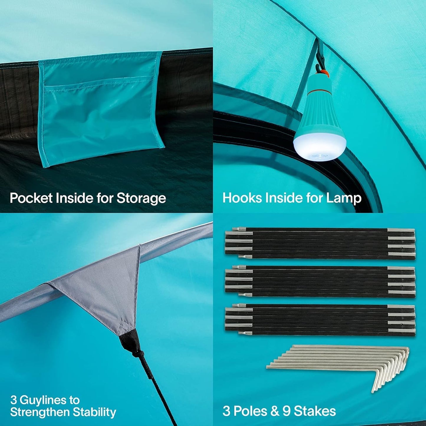 Alvantor Camping Tent 2 Person Backpacking Tent Ultralight Portable Double Layers Waterproof Outdoor Camping Hiking Easy Setup