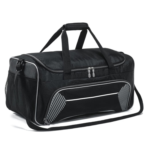 Uarition Mens Gym Bag 21 inch Large Overnight Weekender Duffle Bag for Travel Sport-Black/Grey