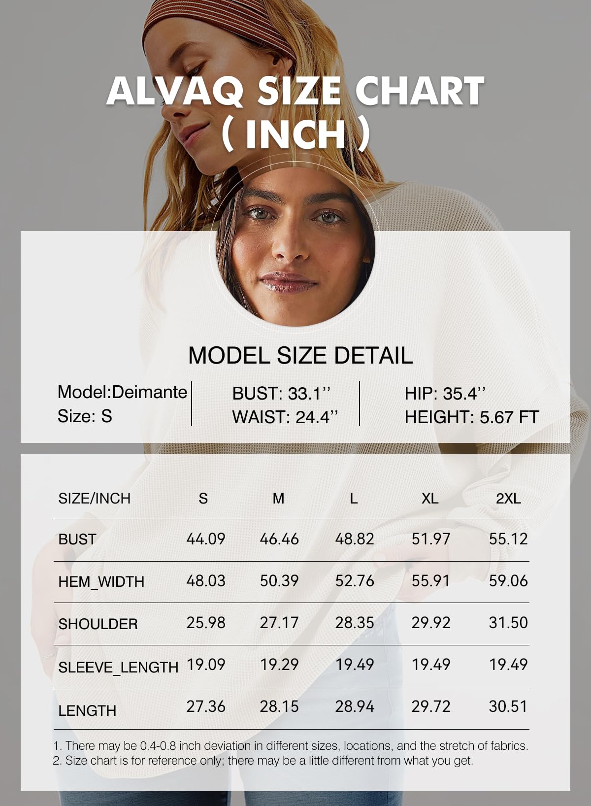 AlvaQ Women Sweatshirt 2024 Casual Long Sleeve Drop Shoulder Waffle Knit Overszied Sweatshirts Pullover Tunic Tops Fall Clothes White X-Large