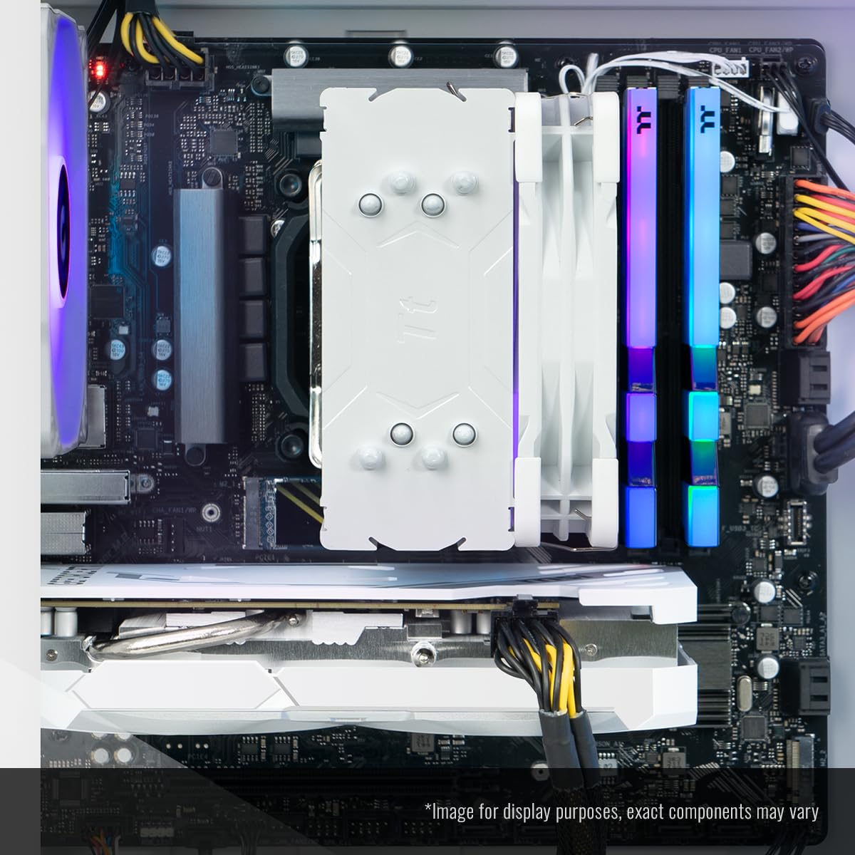 Thermaltake LCGS Quartz R66 Gaming Desktop (AMD Ryzen™ 5 5600, ToughRam DDR4 3600Mhz 16GB RGB Memory, AMD Radeon™ RX 6600, 1TB NVMe M.2, WiFi, Windows 11) S2QT-B550-R66-LCS