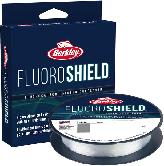 Berkley FluoroShield™, Clear, 15lb | 6.8kg, 300yd | 274m Fishing Line, Suitable for Freshwater Environments