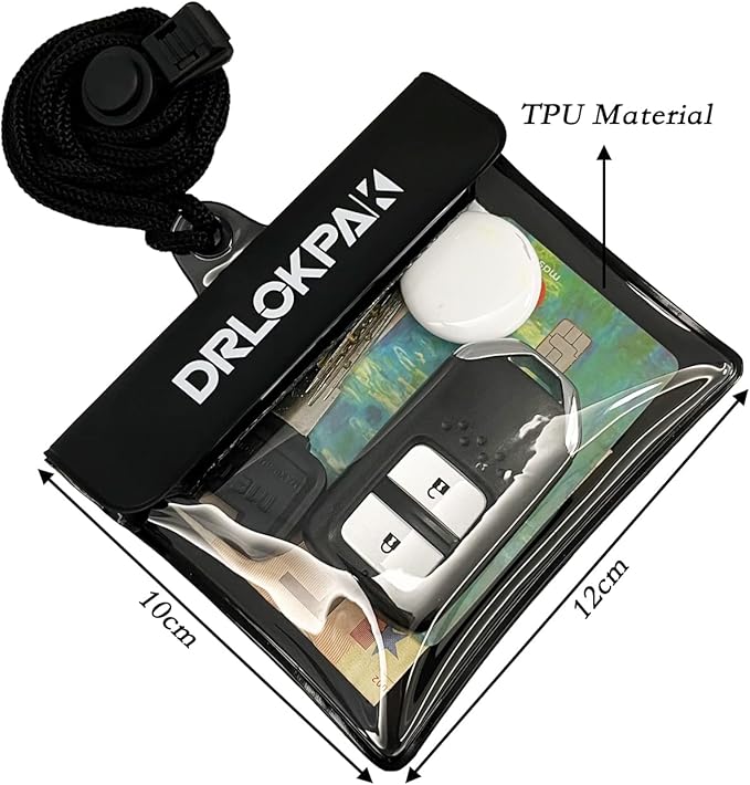 DRLOKPAK Surfing Waterproof Wallet Car Key Fob case bag Sea Pass holder Waterproof pouch For Key Cash Credit Ship Card ID
