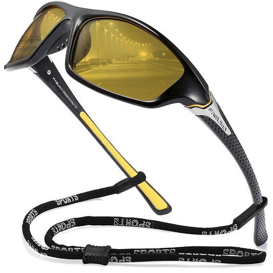 FAGUMA Sports Polarized Sunglasses For Men Cycling Driving Fishing 100% UV Protection
