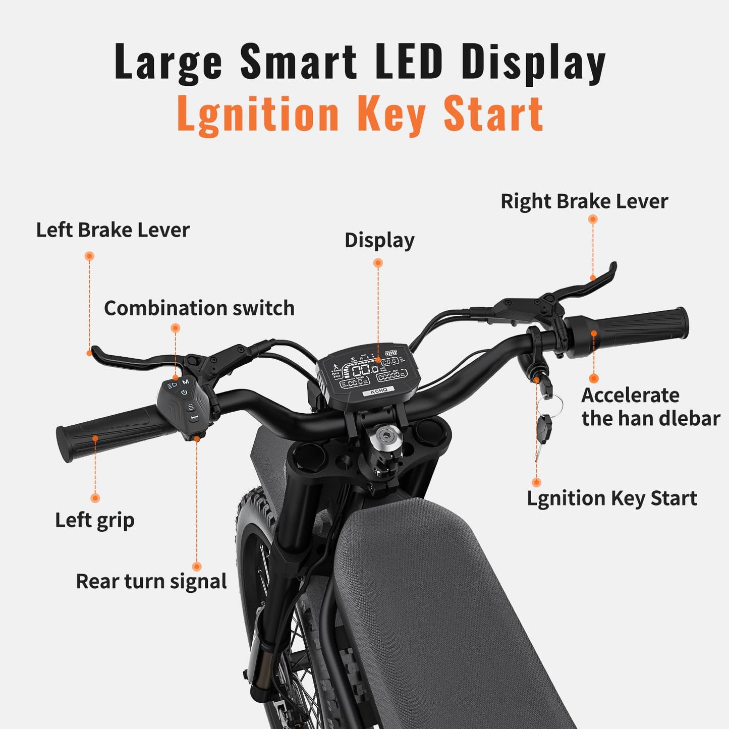GT73 Electric Dirt Bike for Adults Teens, Upgraded 2400W Ebike with 36.4AH Dual Battery, 25 Inch Motorcycle Tires, Max 37 MPH & 85 Mile Long Range, Dual Hydraulic Brakes & Full Suspension