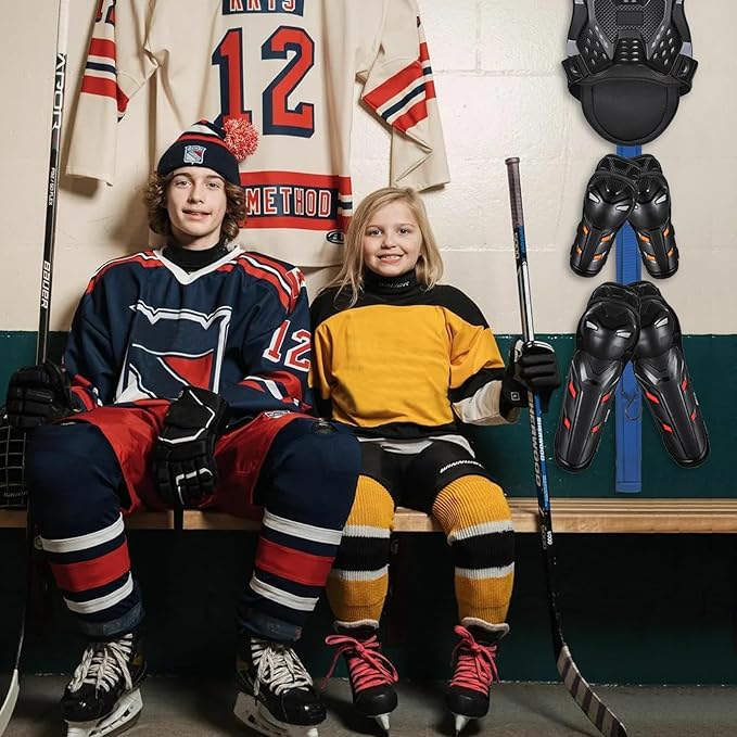 1 PACK Hockey Drying Rack,Hockey Equipment Gear Drying Rack,Portable Sports Gear Organizer Hanging Straps,Ice Goalie Hockey Gifts For Boys Football Baseball Catcher.Outdoor Camping Must Haves (Blue)