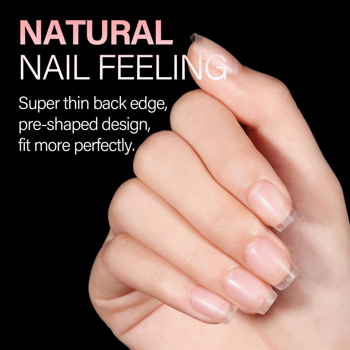 AILLSA Extra Short Coffin Nail Tips 15 Sizes Options Gel Nails Tips Full Cover Matte Prefiled Coffin Nails Tip Clear Soft Fake Nail Tip 240PCS with Storage Box