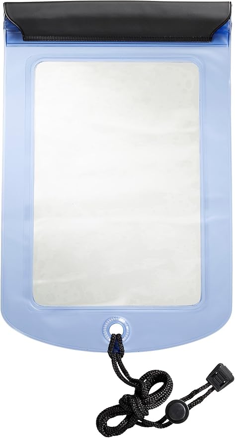 WaterSeals Waterproof Zip Multipurpose Pouch, Blue, Tablet (8x6.875)