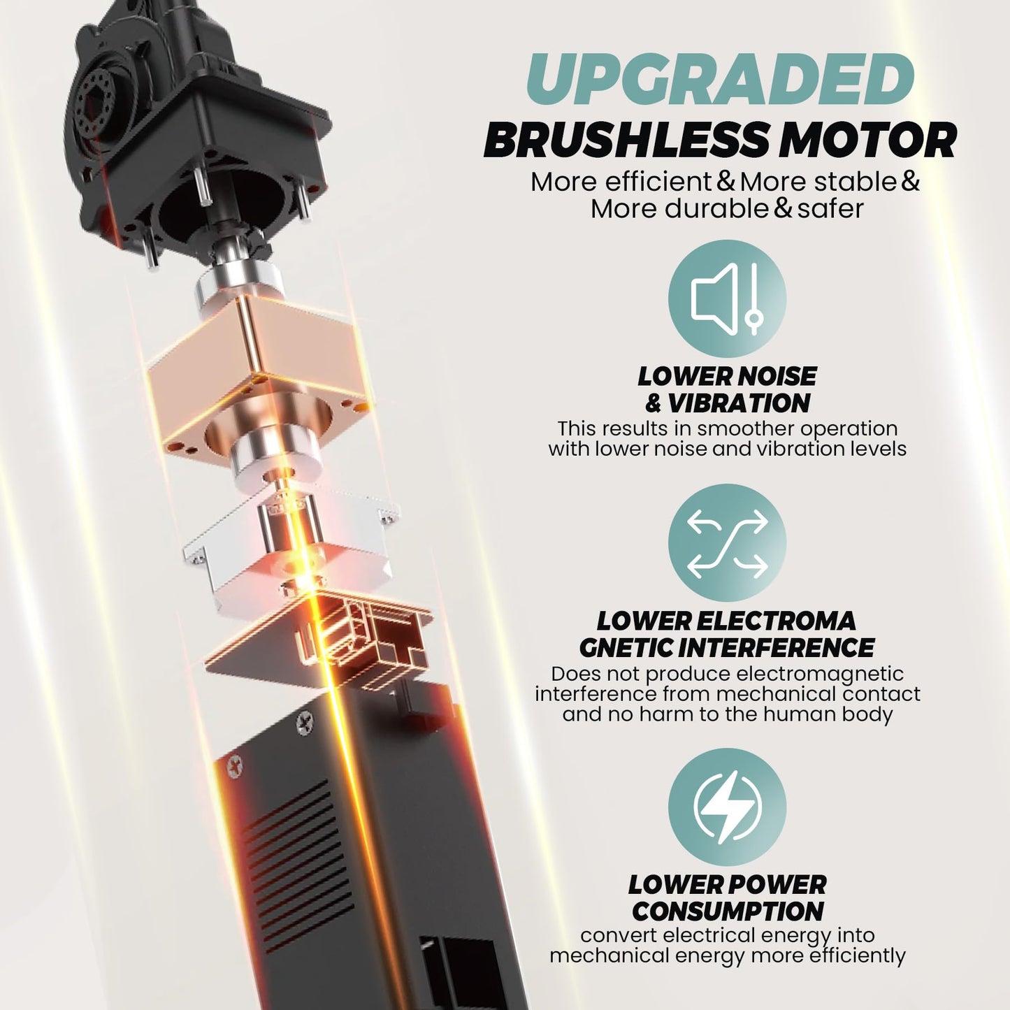 Garvee Elertric Recliner Chair with Memory Function Adjustable Single Recliners Sofa with Remote Control for Adults, Home Theater Seating ＆Armchair for Living Room/Office (Light Khaki, Fabric)