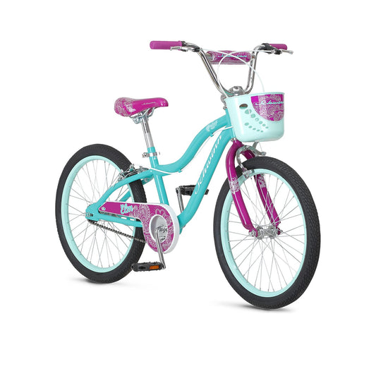 Schwinn Elm Bike, 20 Inch Bike for Kids Ages 7-13, SmartStart Ergonomic Design for Kids, Adjustable Seat Grows with your Child, Rear Coaster Brake & Front and Rear Hand Brakes, Training Bicycle