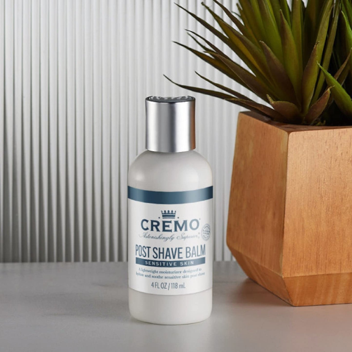 Cremo Sensitive Post Shave Balm, Soothes, And Protects Skin From Shaving Irritation, Dryness and Razor Burn, 4 Fluid Ounces