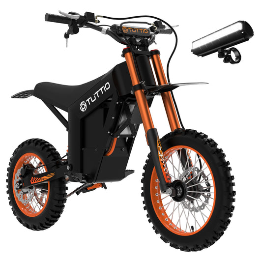 Tuttio Electric Dirt Bike Teens Adults - 48V 21AH Electric Bicycle 14"/12" Fat Tire Off Road High Torque Mini E Motocross Motorcycle Dirt Bike