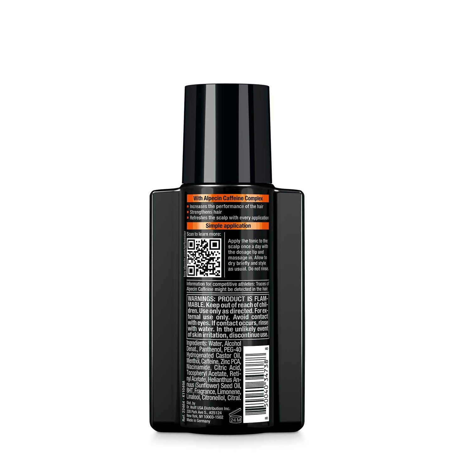 Alpecin Caffeine Hair Booster With New Fragrance 6.76 Fl Oz | Performance Enhancer | Promotes Natural Growth and Thickness | Energizes Scalp