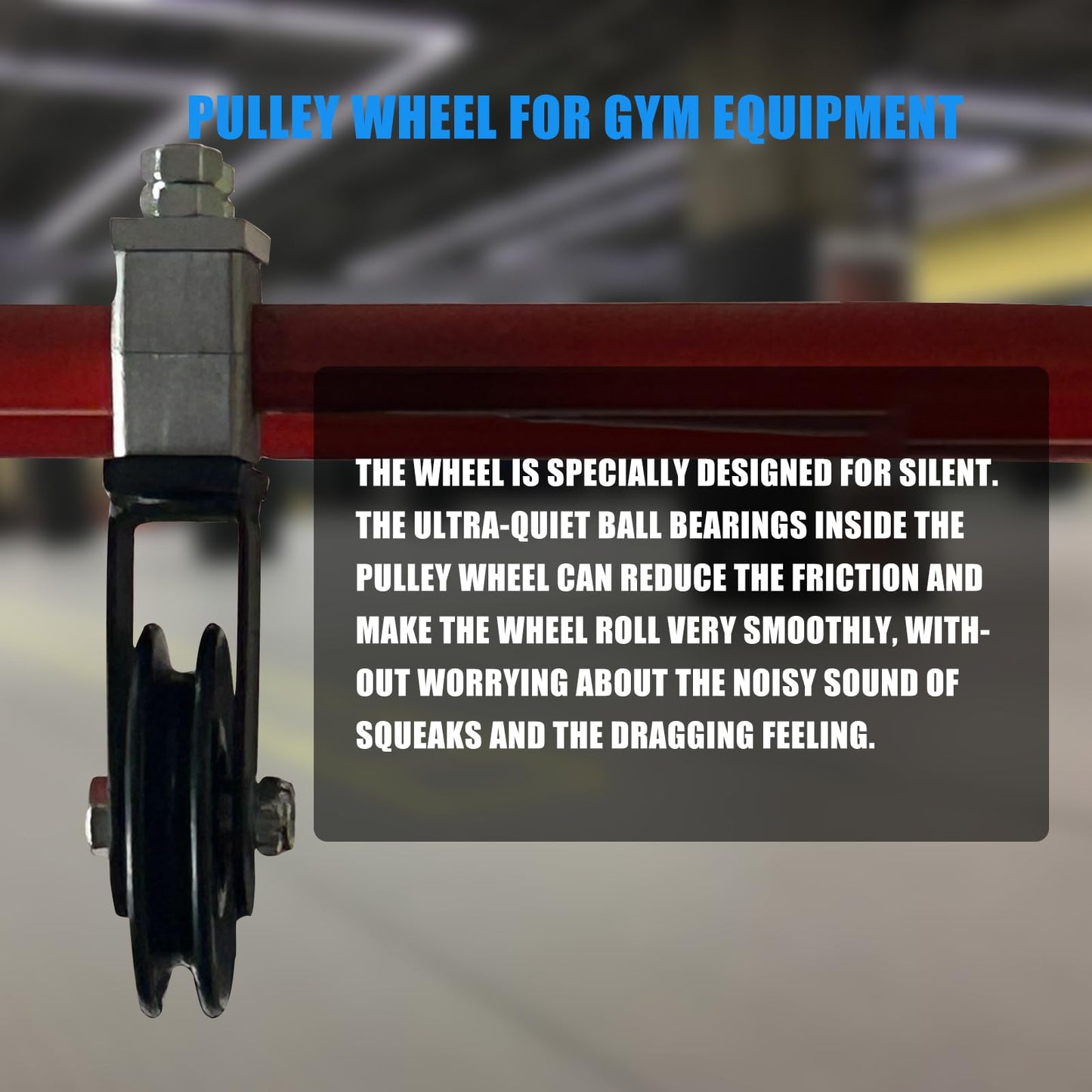 Upgraded Cable Pulley System , LAT Pull Down Machine for Home Gym Equipment, Weight Pulley System for Cable Machine, LAT Pulley System for Strength Training Power Cages, Power Racks (Diameter 28mm)