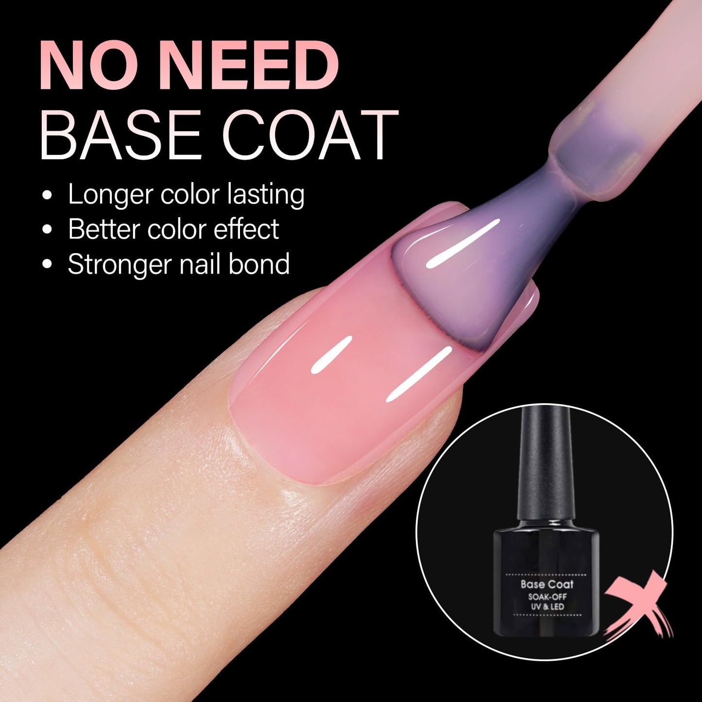 AILLSA Short Square Nail Tips 15 Sizes 240pcs Full Cover Gel Tips Double Matte No Need Base Coat Fake Soft Nail Tips for Press On Nail Extension