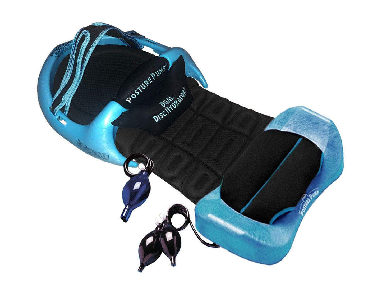 Posture Pump® Dual Deluxe Neck & Back Exercising Cervical Spine Hydrator Pump | Relieves Neck, Upper Back, & Low Back Pain Stiffness | Tech Neck Relief Posture Control (Dual Full Spine Model 4100-D)
