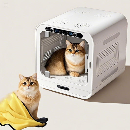 WENMEE Automatic Pet Dryer Box - Ultra Quiet, Manual Temperature Control, Efficient Hair Dryer for Dogs and Cats