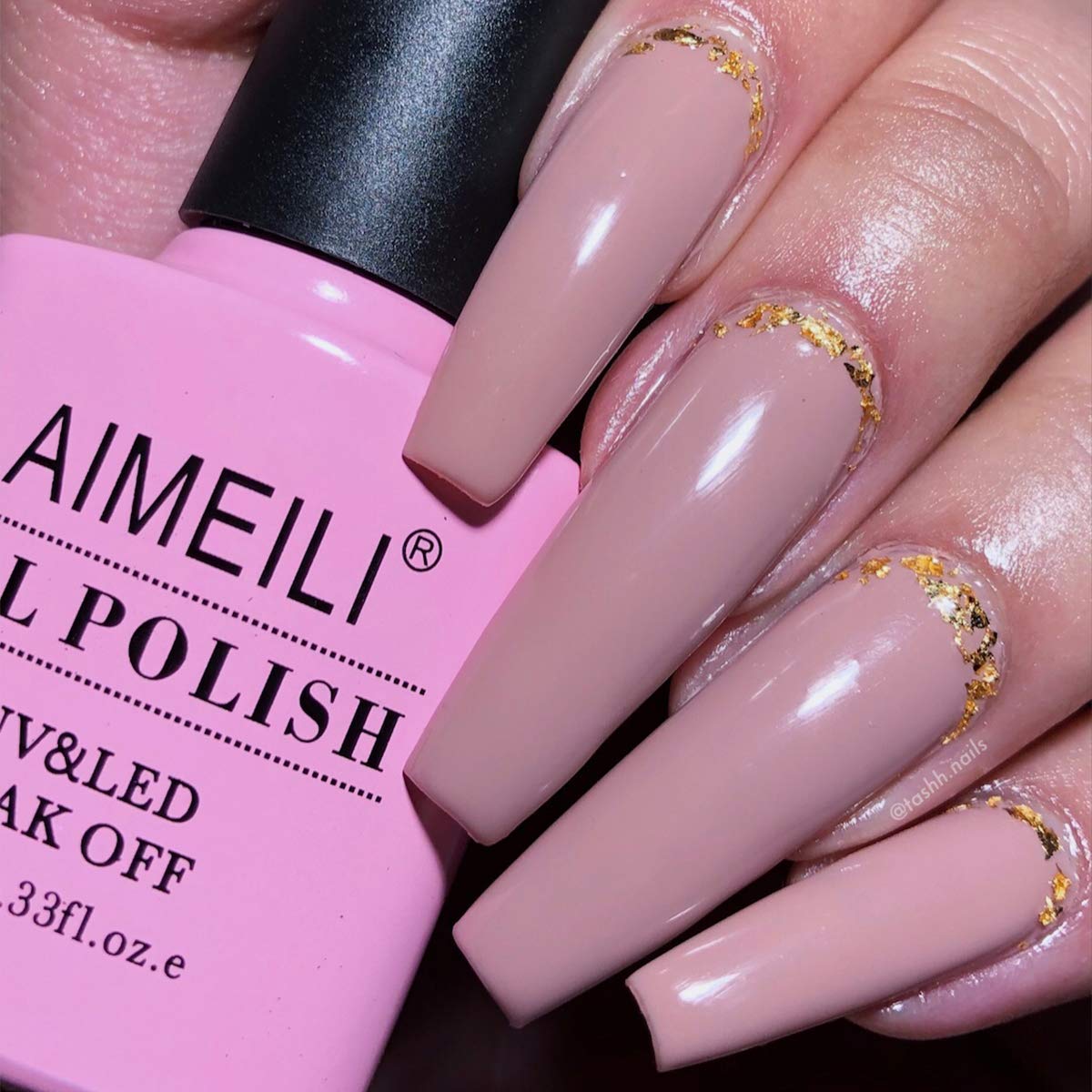 AIMEILI Soak Off U V LED Nude Gel Nail Polish - Eur So Chic (032) 10ml