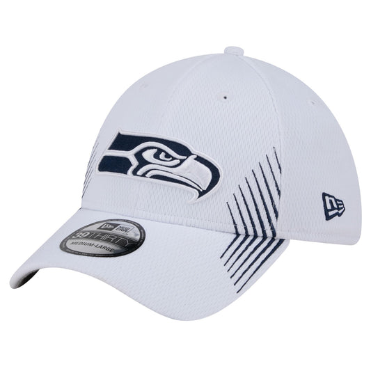 New Era Men's White Seattle Seahawks Active 39THIRTY Flex Hat