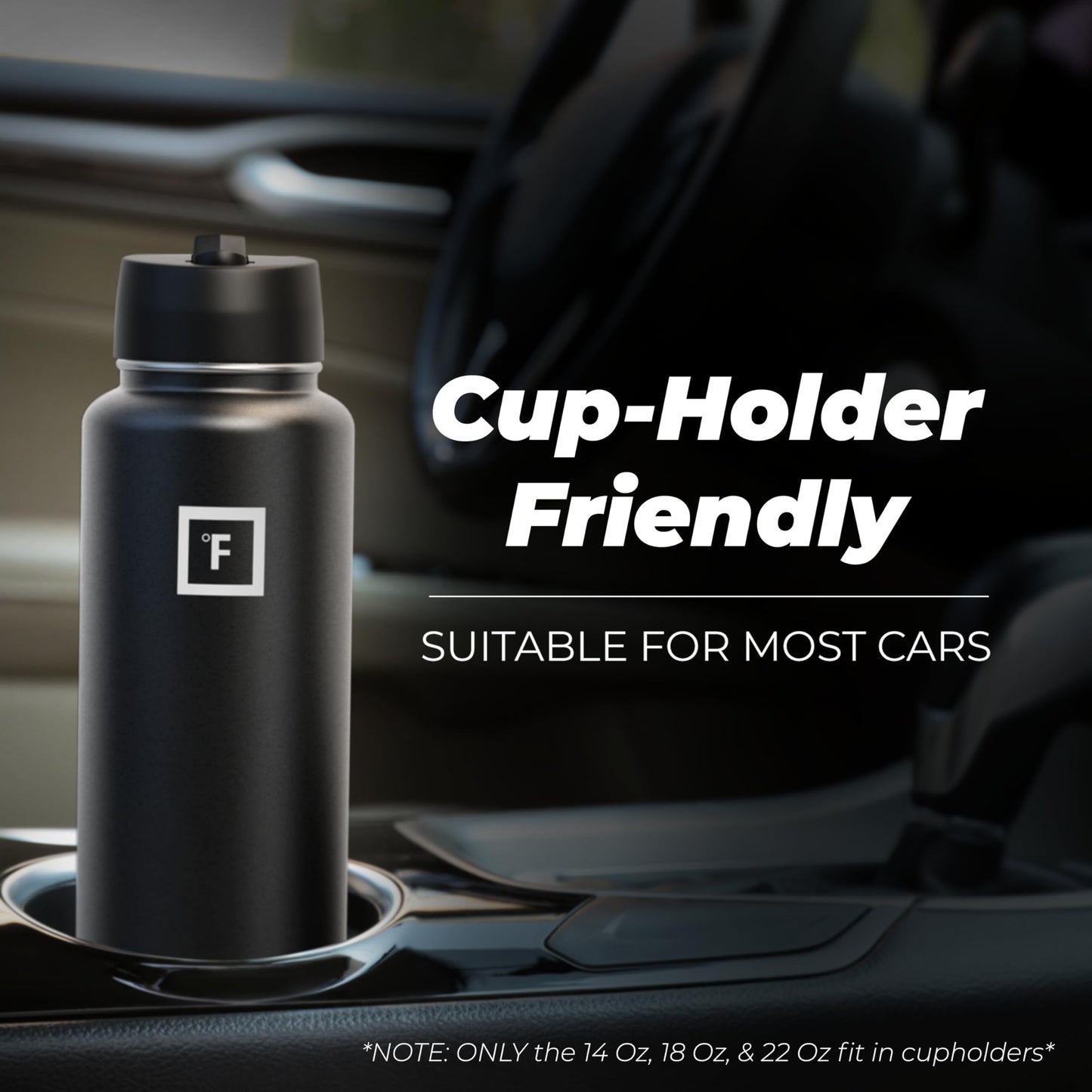 IRON °FLASK Camping & Hiking Hydration Flask, Wide Mouth, 3 Straw Lids, Stainless Steel Outdoor Water Bottle, Double Walled, Insulated Thermos, Metal Canteen - Burgundy, 18 Oz