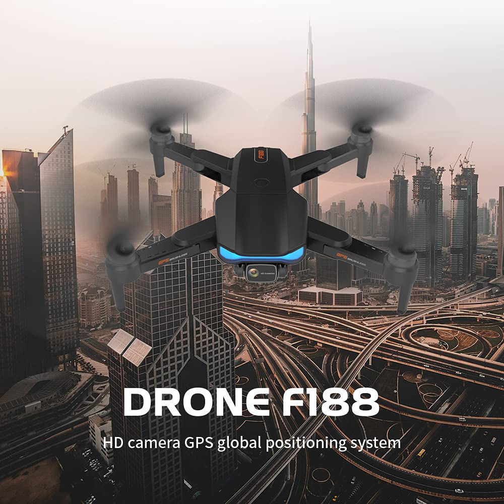AMHYEWO GPS Folding Drone with Brushless Motors, 6K HD Camera, 56 Min Flight, 1000M Range | Altitude Hold, Auto Return, RC Quadcopter for Adults