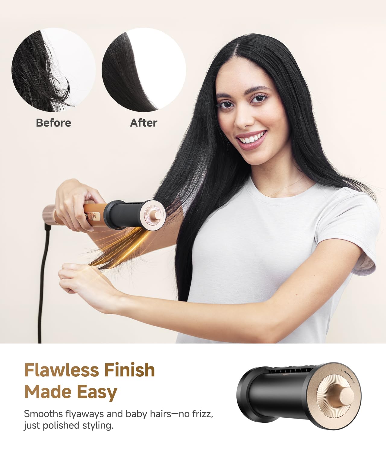 DREAME AirStyle Pro 7-in-1 Hair Styler & High Speed Dryer | Magnetic Attachments for Curling, Smoothing, Volumizing | Fast Drying, Frizz Control, Cool Shot | Luxury Leather Package