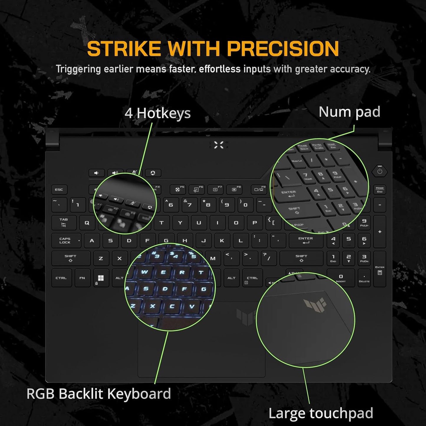 ASUS TUF A16 Gaming Laptop, 16" FHD 165 Hz 250 Nits Display, AMD Ryzen 7 7735 HS, 32 GB DDR5 RAM, 2 TB SSD, Radeon RX 7700S, Wi-Fi 6, RGB Backlit KB, 720p HD Camera, Windows 11 Pro, w/Accessories