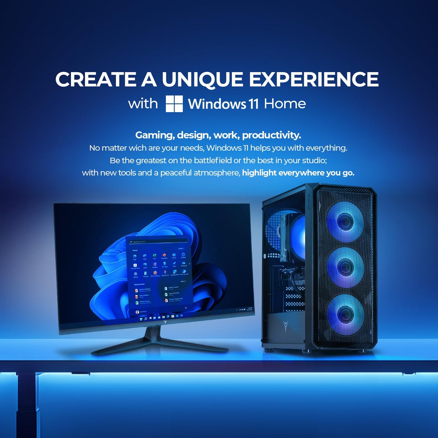 YEYIAN Tanto AI Gaming Desktop - AMD Ryzen 7 9700X 5.5 GHz | RTX 5070 12GB GDDR7 | 32GB DDR5 RGB 6000MHz | 2TB Gen4 NVMe SSD | B650 Wi-Fi | 750W 80+ Gold | Win 11 Home Pre Built Tower PC