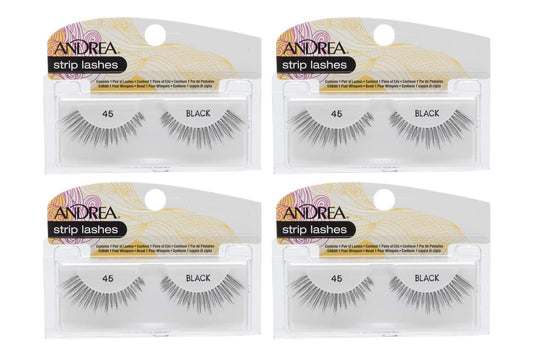 Andrea False Lashes Style 45 - Black 4 pairs