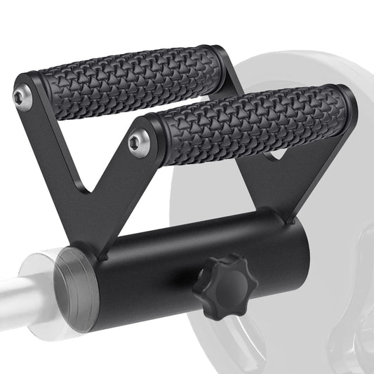 SELEWARE V Bar Landmine Handle Attachment for 2" Barbell Bar, Solid Landmine T Row Attachment with Non-Slip Rubber Grip, Fits 2" Olympic Bars Strength Training Bars, Anti-Cocoon Design