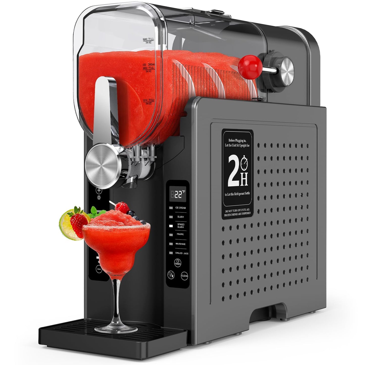 Rellytech Slushie Machine for Home – 70oz Frozen Drink Maker with 6 Presets, No Ice Needed, 360° Mixing, One-Touch Self-Cleaning, Ice Cream & Smoothie Machine for Margaritas, Frappés, Cocktails & More