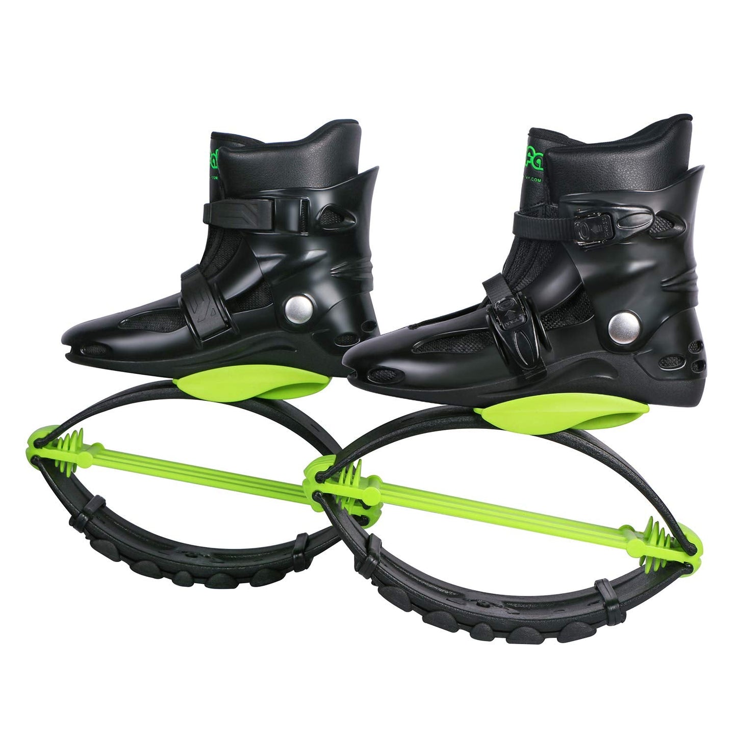 Joyfay Jumps Shoes for Fitness and Workout - Comfortable and Stylish Design - Premium Durable Materials - Unisex Design (Large, Black/Green)