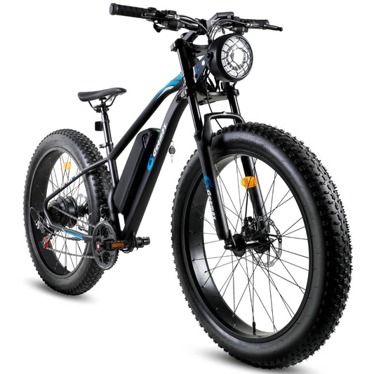 Geemax Electric Bike for Adults, 26" x 4.0 Fat Tire Ebike, 1000W Peak 1500W 48V 15.6Ah Lithium Battery Electric Bicycle, 35MPH, 21-Speed, Up to 50 Miles for Commuting, Beach, Snow