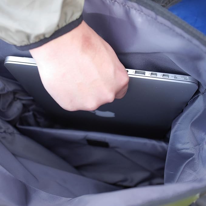 Waterproof Backpack with Laptop Sleeve | Heavy Duty Hiking, Kayak Dry Bag Backpack | Roll-Top Closure (40L Green)