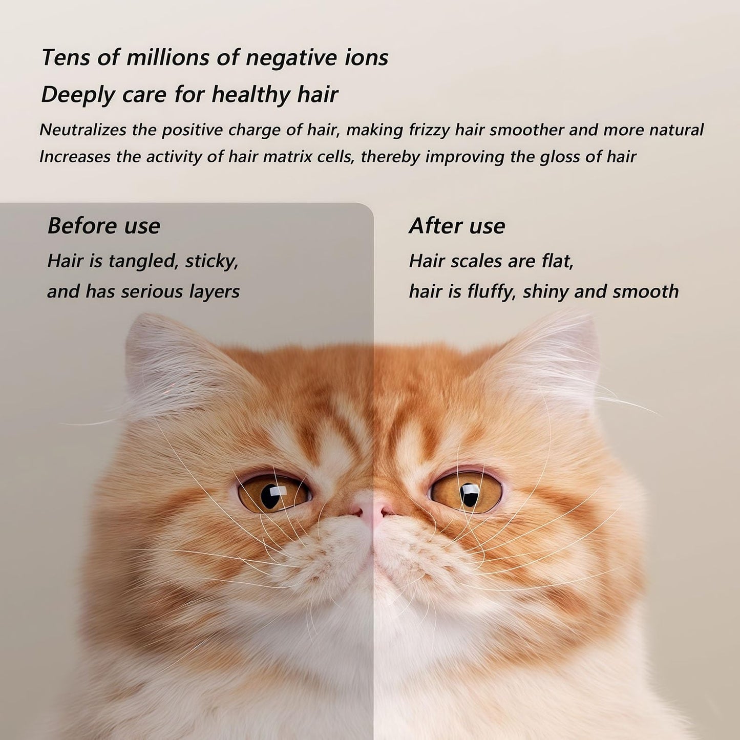 Low Noise 35dB Pet Dryer Machine for Dogs and Cats, Removable Soothing Window and Filter, Ionic Hair Dryer for Grooming