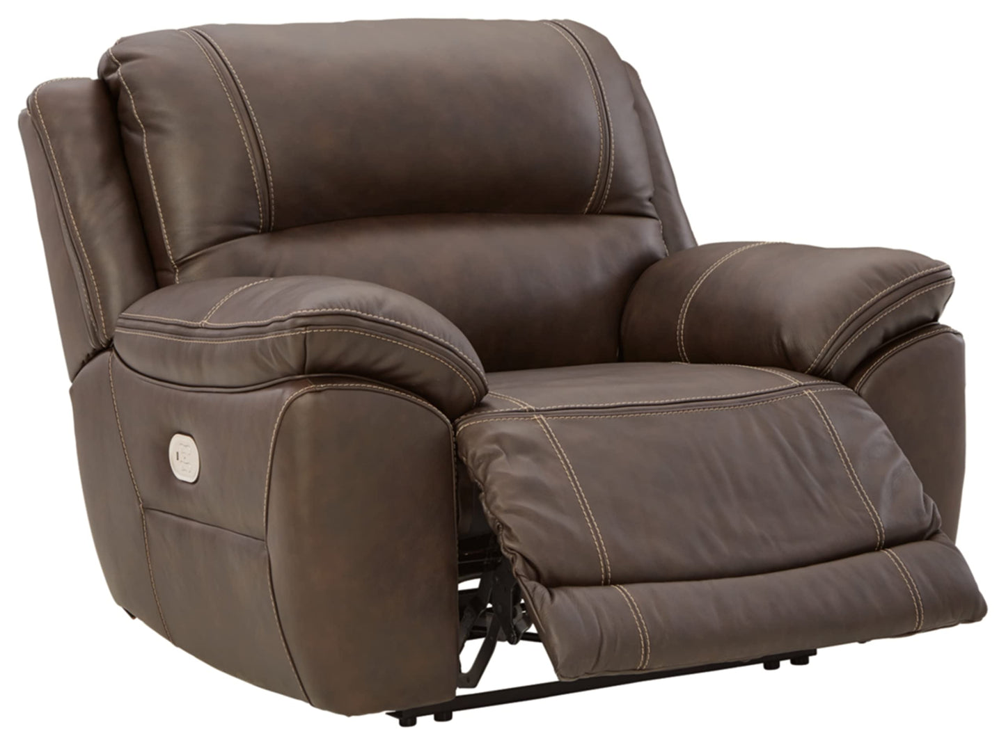 Signature Design by Ashley Dunleith Zero Wall Recliner with Power Headrest, Brown