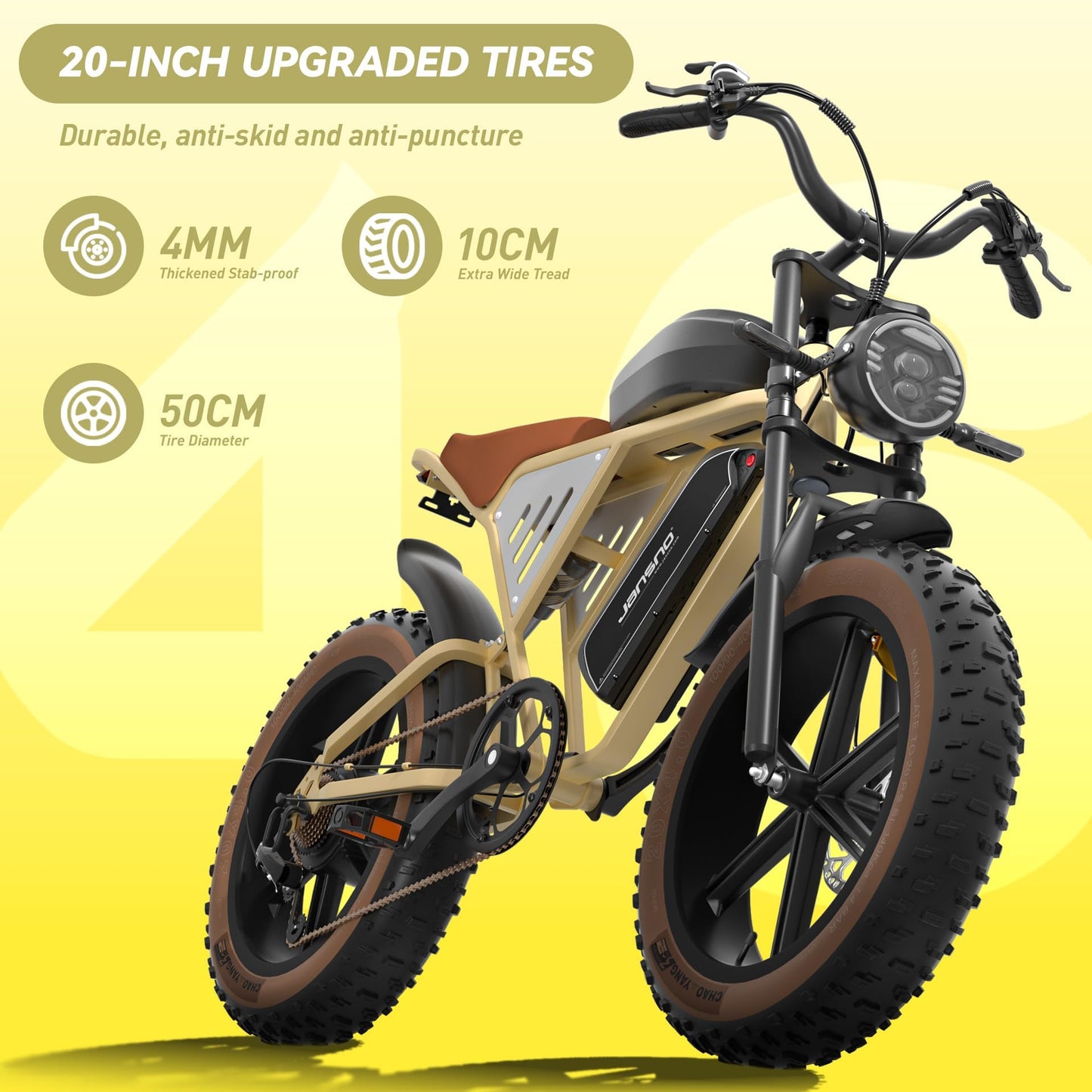 Electric Bike 20" x 4.0 Electric Bike for Adults with 1000W Brushless Motor with Unlockable Rage Mode, 48V 34Ah Removable Dual Batteries, 31MPH 120 Miles Long Cruising Range,7-Speed ebike UL Certified